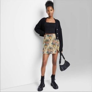 Wild Fable Floral Jacquard Skirt